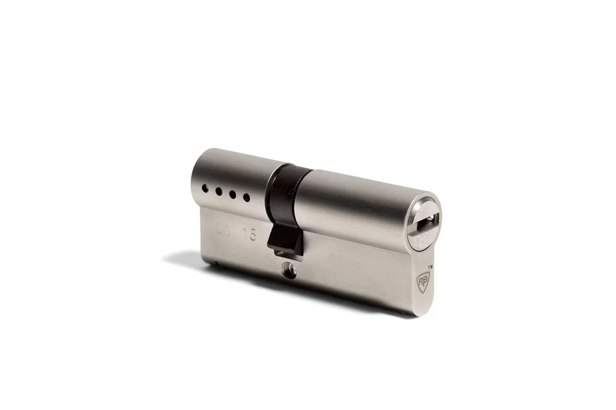 Cylindre européen RB-Locks satiné, vue isolée